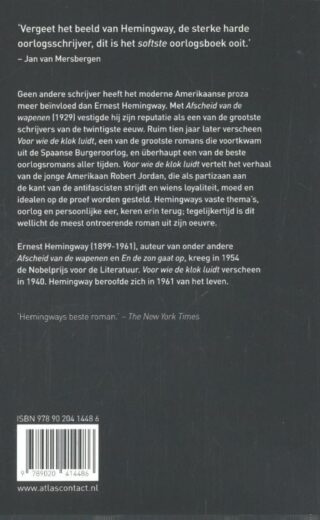 Voor wie de klok luidt - achterkant