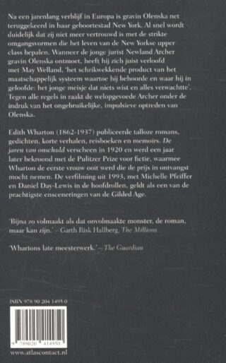 De jaren van onschuld - achterkant