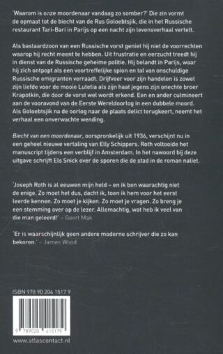 Biecht van een moordenaar - achterkant