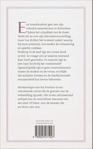 Herinneringen aan het levenloze - achterkant