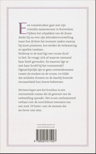 Herinneringen aan het levenloze - achterkant