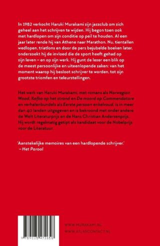 Waarover ik praat als ik over hardlopen praat - achterkant