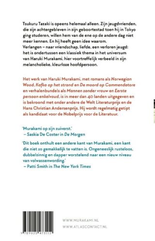 De kleurloze Tsukuru Tazaki en zijn pelgrimsjaren - achterkant