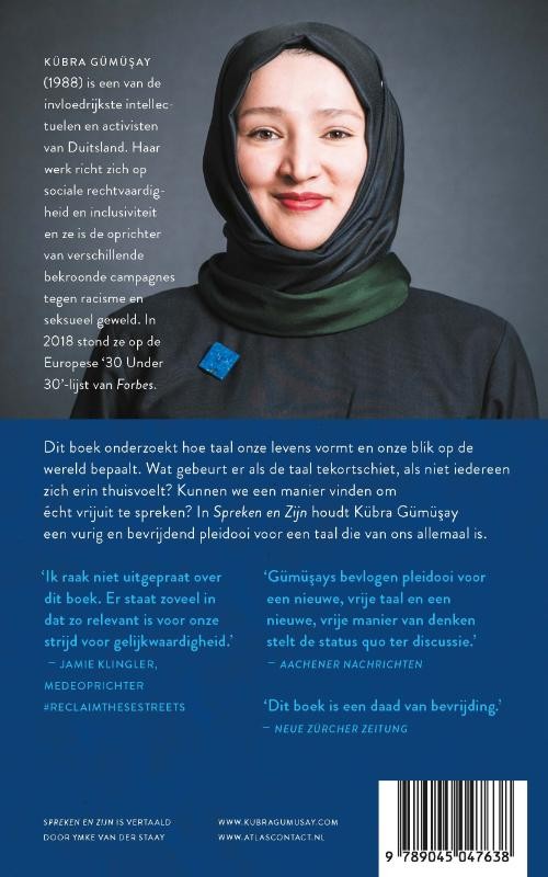 Spreken en Zijn - achterkant