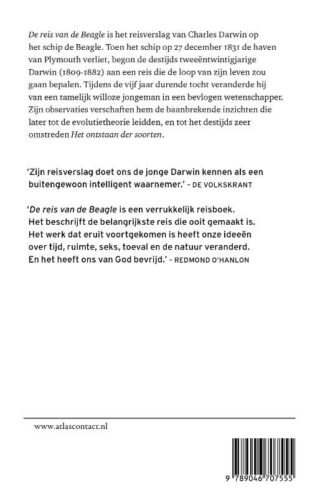 De reis van de Beagle - achterkant