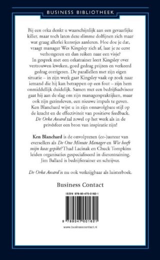 De Orka Award - achterkant