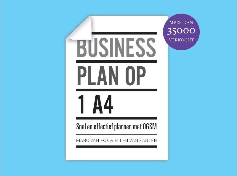 Businessplan op 1 A4 - cover