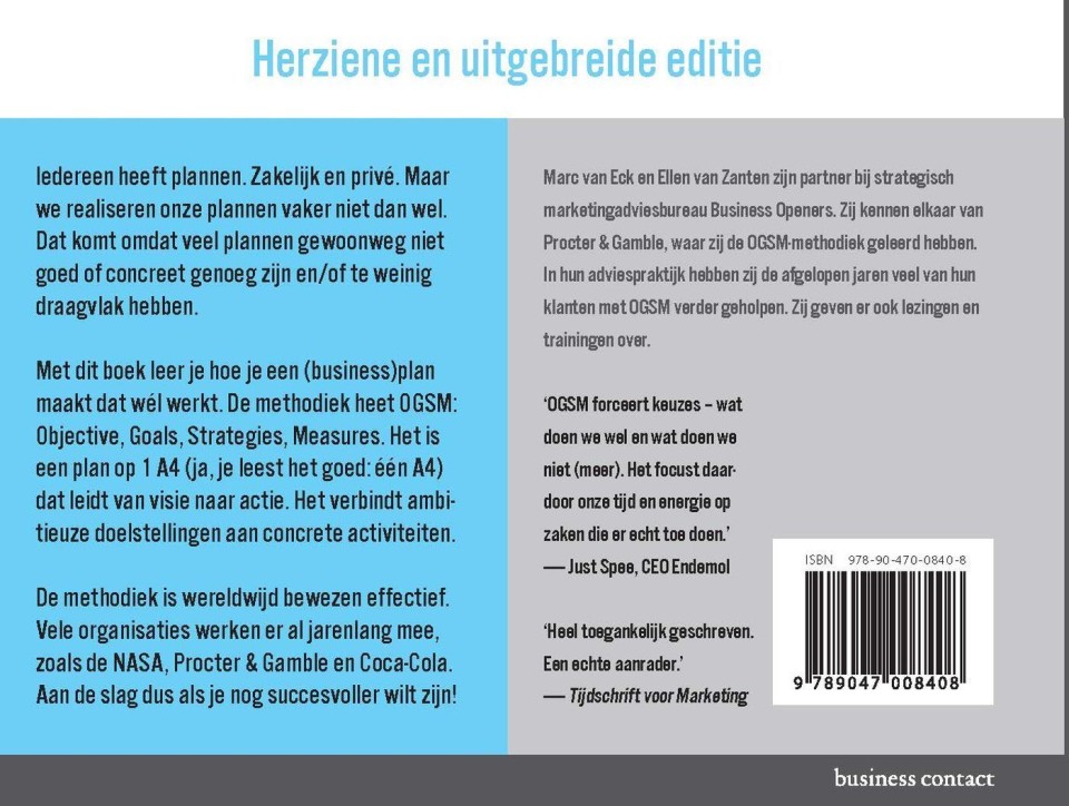 Businessplan op 1 A4 - Atlas Contact