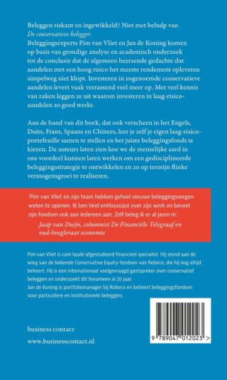De conservatieve belegger - achterkant