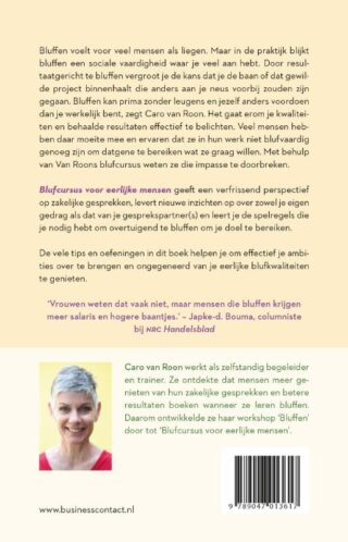 Blufcursus voor eerlijke mensen - achterkant