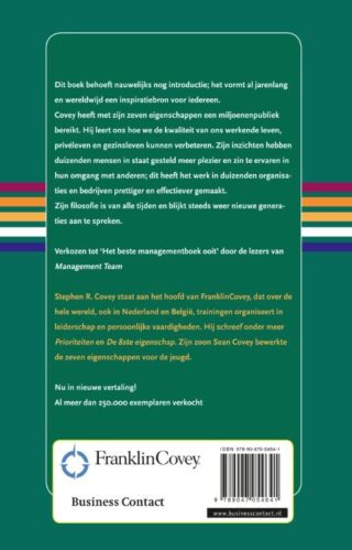 De zeven eigenschappen van effectief leiderschap - achterkant