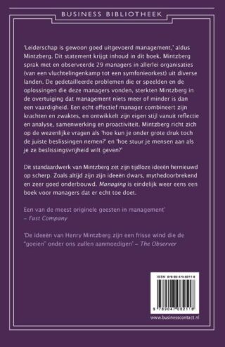 Managing* - achterkant