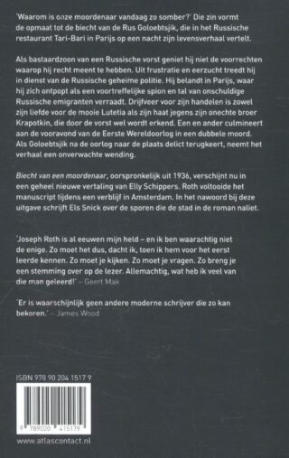 Biecht van een moordenaar - achterkant