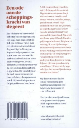 De dag dat de gieren buigen - achterkant