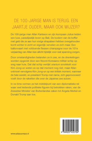 De 100-jarige man die terugkwam om de wereld te redden - achterkant