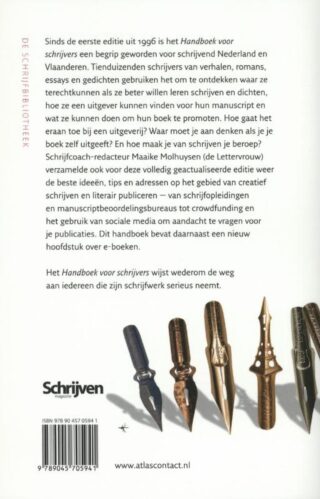Handboek voor schrijvers - achterkant