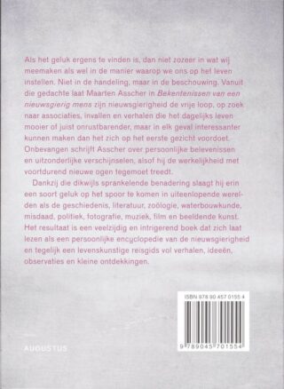 Bekentenissen van een nieuwsgierig mens - achterkant
