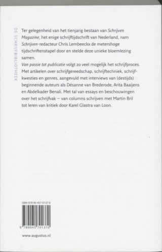 Van passie tot publicatie - achterkant