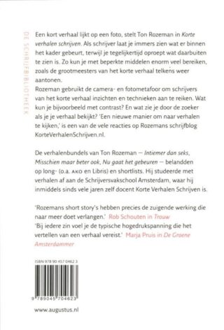 Korte verhalen schrijven - achterkant