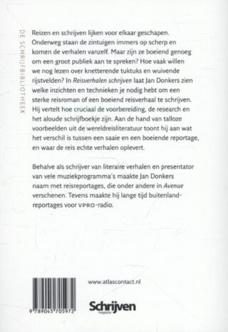 Reisverhalen schrijven - achterkant