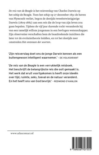 De reis van de Beagle - achterkant
