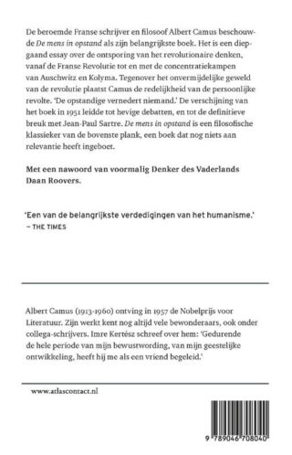 De mens in opstand - achterkant