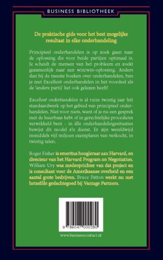 Excellent onderhandelen - achterkant