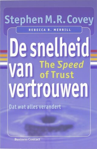 De snelheid van vertrouwen - cover