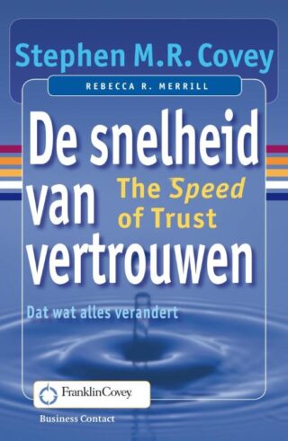 De snelheid van vertrouwen - cover