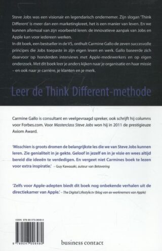 Masterclass Steve Jobs - achterkant