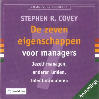 De zeven eigenschappen voor managers - cover