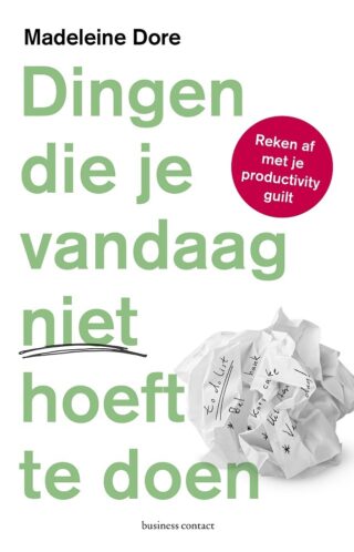 Dingen die je vandaag niet hoeft te doen - cover