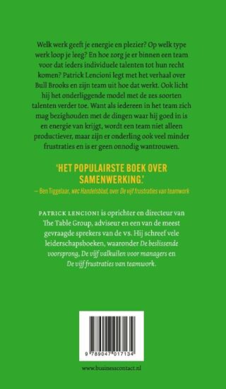 De 6 talenten voor teamwork - achterkant