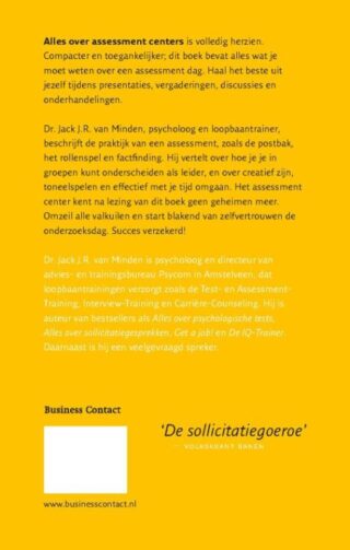 Alles over assessment centers - achterkant