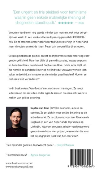 Waarom vrouwen minder verdienen - achterkant