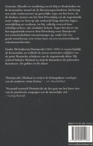 Misdaad en straf - achterkant