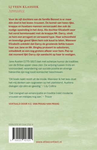 Trots en vooroordeel - achterkant
