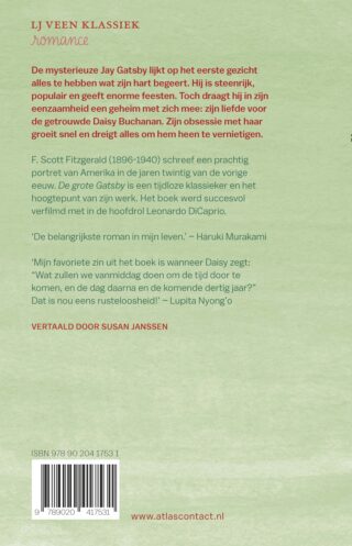 De grote Gatsby - achterkant