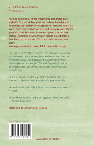 Anna Karenina - achterkant
