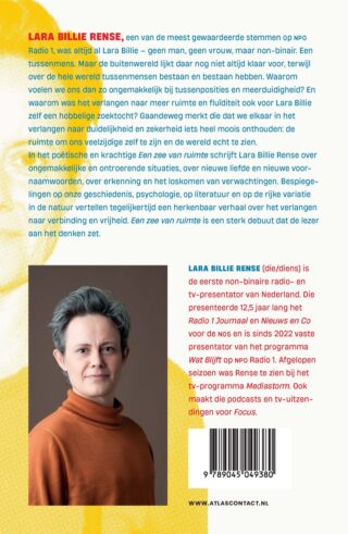 Een zee van ruimte - achterkant