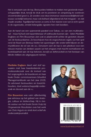 Eenzaam aan de top - achterkant