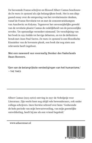 De mens in opstand - achterkant
