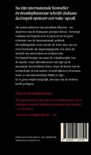 Het uur van de wolven - achterkant