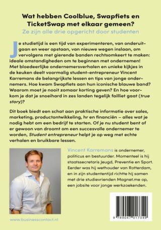 Student entrepreneur - achterkant