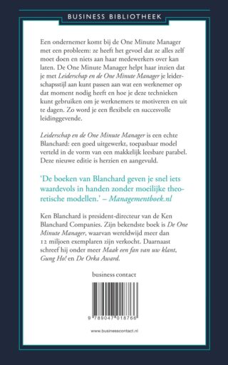 Leiderschap en de One Minute Manager - achterkant