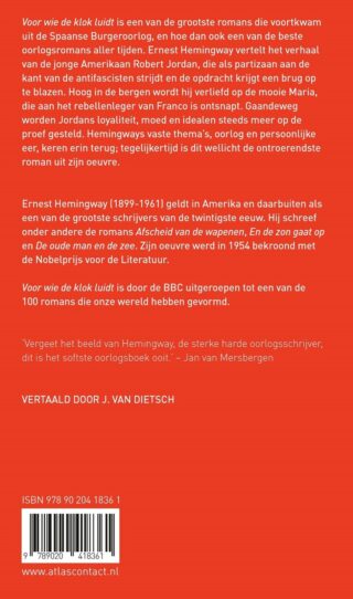 Voor wie de klok luidt - achterkant