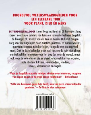 Tuinscheurkalender 2026 - achterkant