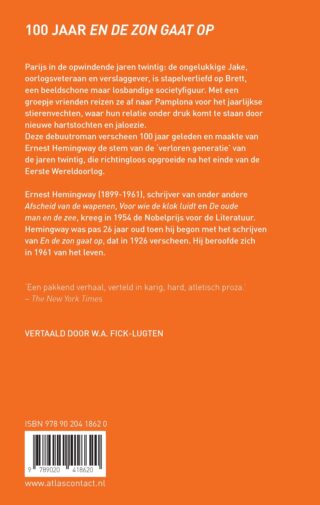 En de zon gaat op - achterkant