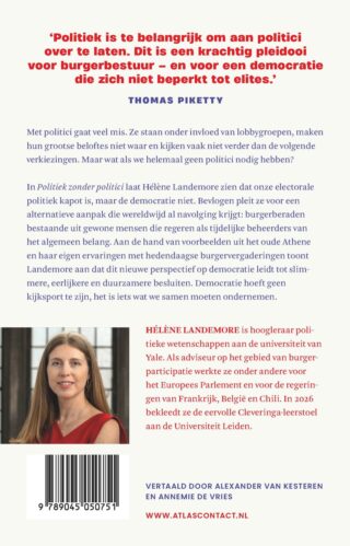 Politiek zonder politici - achterkant