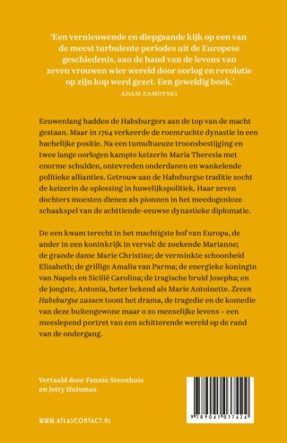 Zeven Habsburgse zussen - achterkant